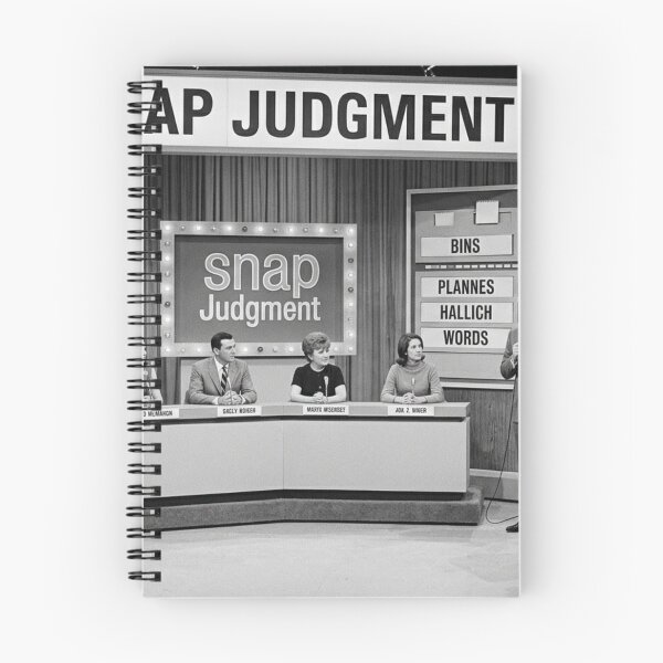 Item preview, Black and White Retro Game Shows: Snap Judgment designed and sold by Uniqueartai.