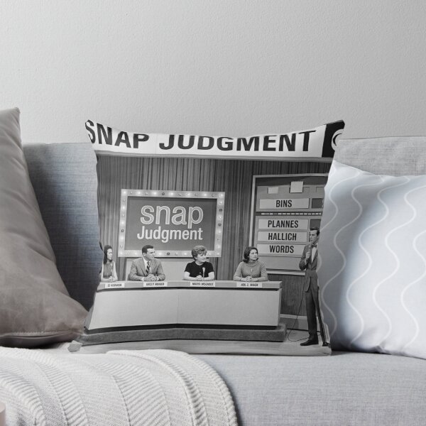 Item preview, Black and White Retro Game Shows: Snap Judgment designed and sold by Uniqueartai.