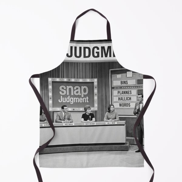 Item preview, Black and White Retro Game Shows: Snap Judgment designed and sold by Uniqueartai.