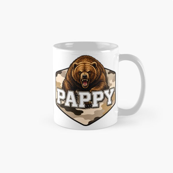 Item preview, Pappy Bear Camouflage Graphic Protective Grandpa Fathers Day Gift designed and sold by AnnDesignStudio.