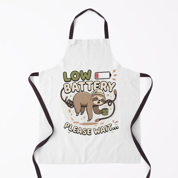 Item preview, Low Battery Sloth Shirt – Funny Coffee Lover Animal Tee designed and sold by relso.