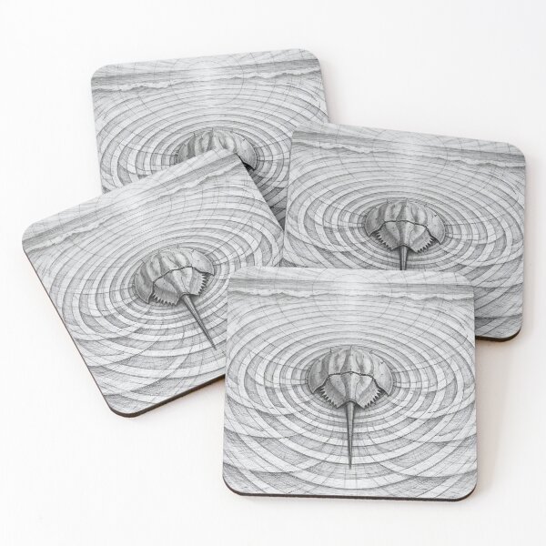 Item preview, Horseshoe Crab Tidal Geometry Surrender to Cycles designed and sold by WildlifeInc.