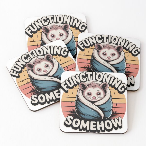 Item preview, Functioning Somehow Cozy Possum designed and sold by PrintologyAura.