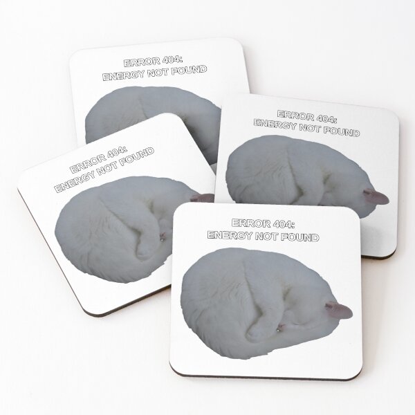 Item preview, Minimalist Sleeping White Cat Zen Style designed and sold by MoonPurrStudio.
