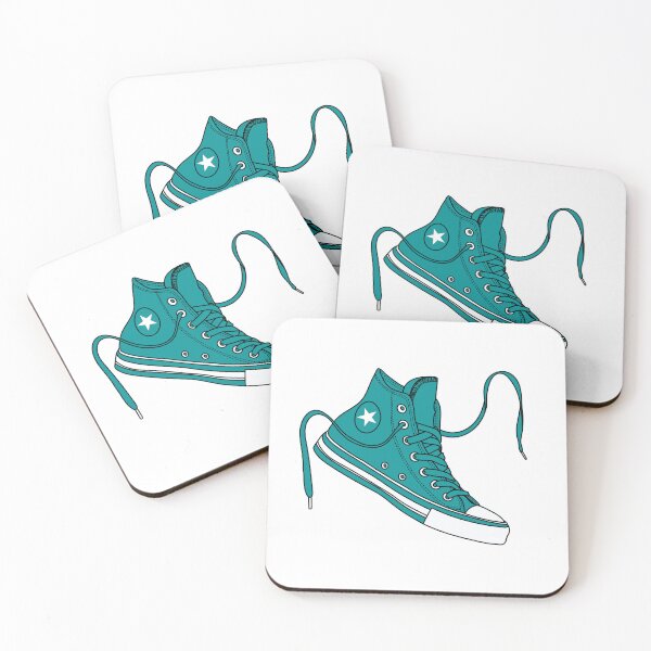 Item preview, Viridian green high tops designed and sold by MickeyEdwards.