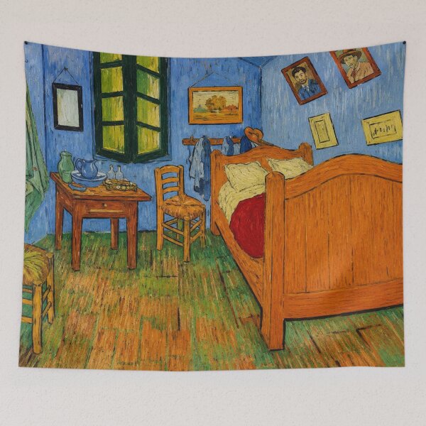 Item preview, Vintage Impressionist Bedroom Painting for Art Lovers designed and sold by RickE.
