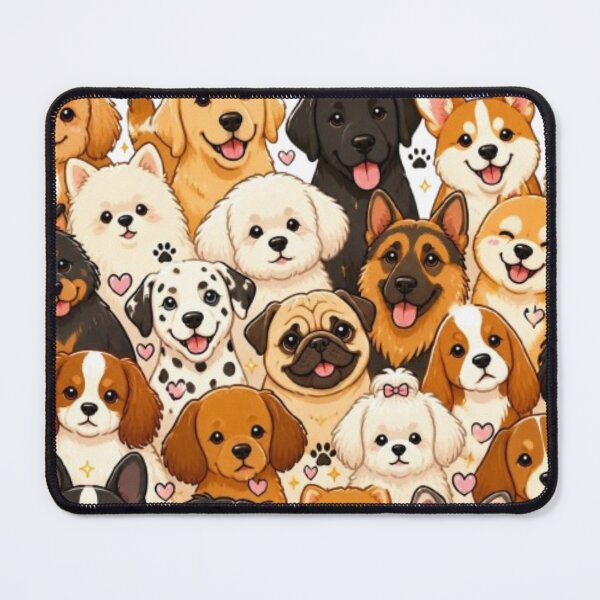 Item preview, Doggo Collage Cute Cartoon Dogs Pattern designed and sold by Petsthetic.