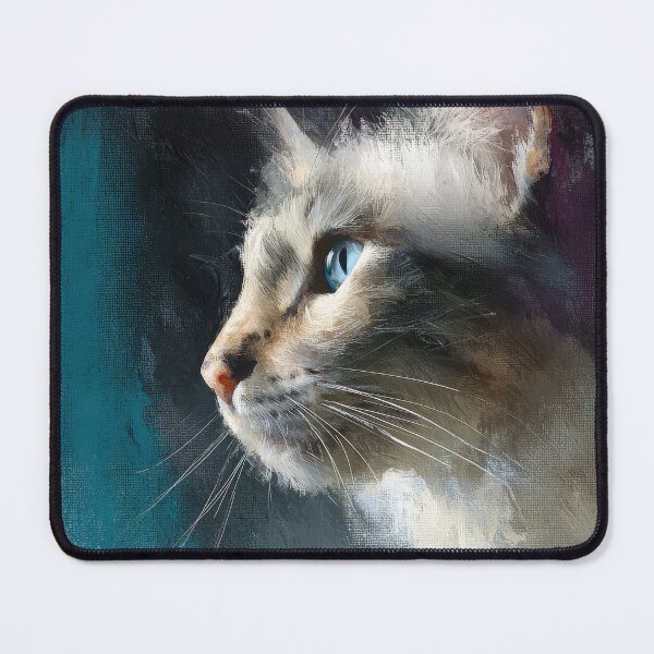 Item preview, Majestic Cat Portrait with Piercing Blue Eyes designed and sold by Paolo-Bandal.