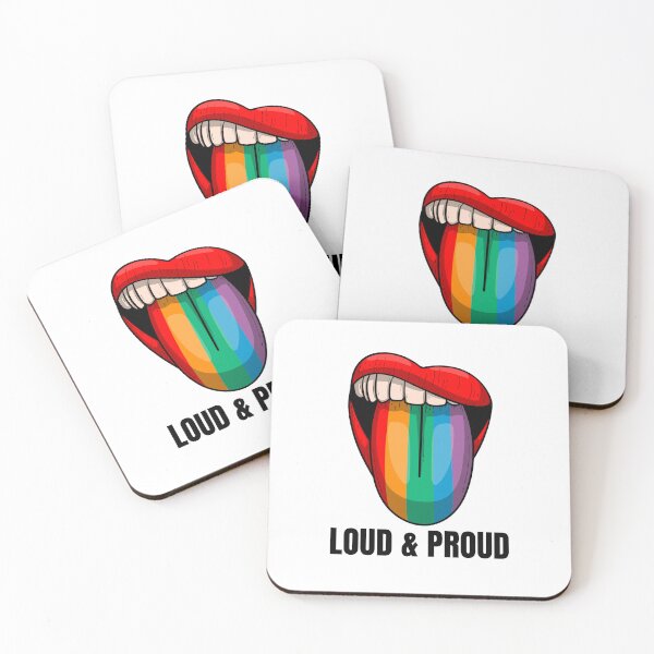 Item preview, Loud & Proud Pride Statement with Rainbow Tongue designed and sold by Kreativa1.
