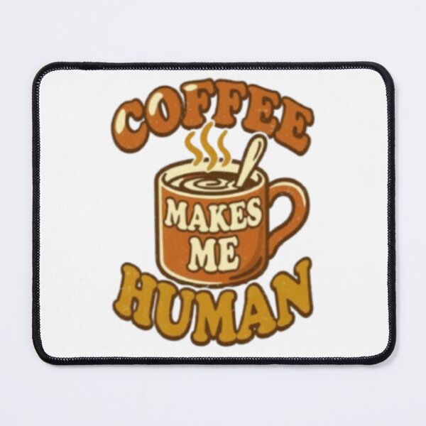 Item preview, Funny Coffee Makes Me Human Vintage Quote designed and sold by DesigneArt24.