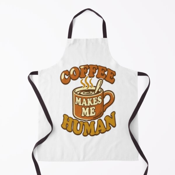 Aperçu de l'œuvre Funny Coffee Makes Me Human Vintage Quote créée et vendue par DesigneArt24.