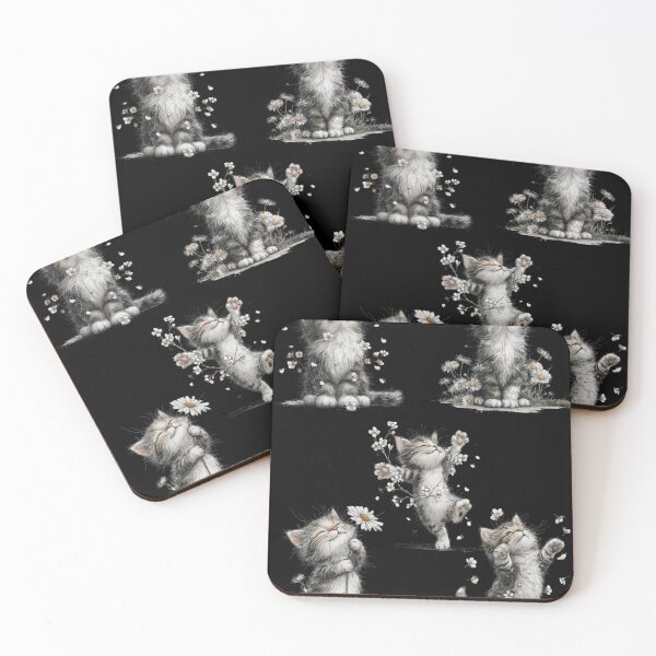 Item preview, Cute cats and camomiles  designed and sold by Palmtree94.