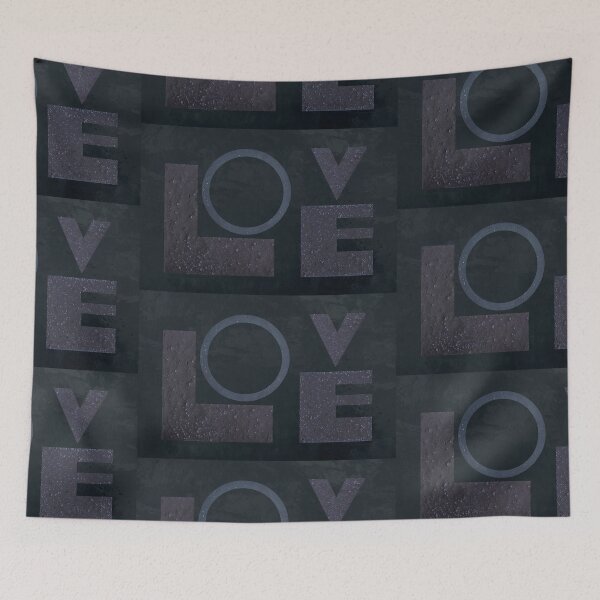 Item preview, Modern Love Black And Gray Romantic Art designed and sold by Sharon Cummings Art.