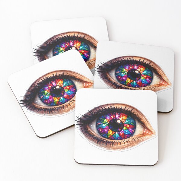 Item preview, Kaleidoscope Eye — Neurodivergent Art — Creative Mind — Stained Glass Vision designed and sold by NeurOriginal.