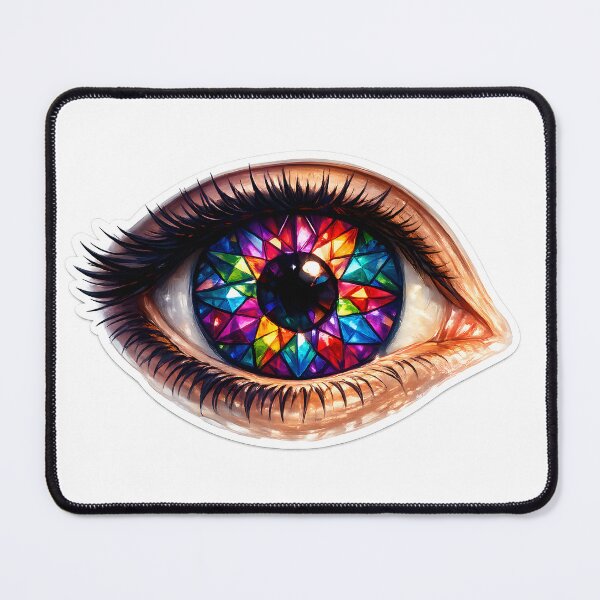 Item preview, Kaleidoscope Eye — Neurodivergent Art — Creative Mind — Stained Glass Vision designed and sold by NeurOriginal.