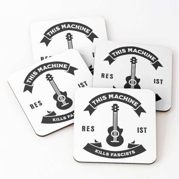 Item preview, Guitar: This machine kills fascists (Mono) designed and sold by Threshing Pigeon.
