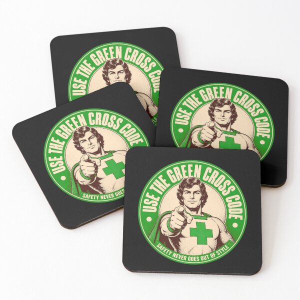 Item preview, Use The Green Cross Code Retro Safety Design designed and sold by JesterKrewArt.
