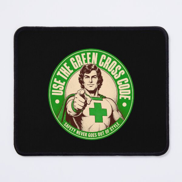 Item preview, Use The Green Cross Code Retro Safety Design designed and sold by JesterKrewArt.