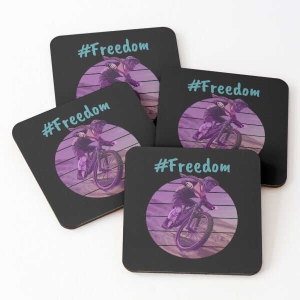 Item preview, Freedom Mountain Bike Girl Retro Sunset designed and sold by LinaValearte.