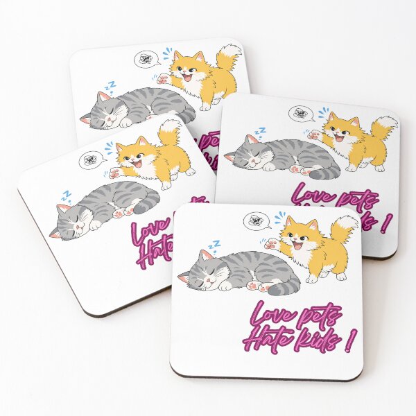 Item preview, Design Mioums et Grigri, “love pets, hate kids” designed and sold by petsfamilyart.