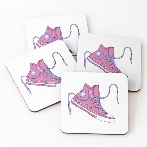Item preview, Pink rose & lavendar high tops designed and sold by MickeyEdwards.