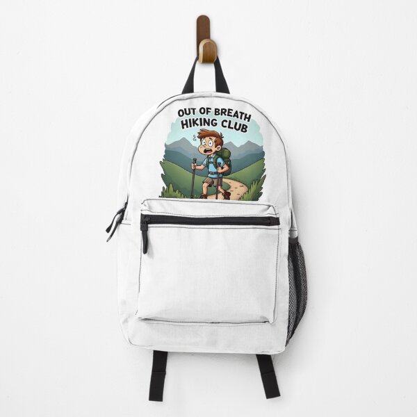 Item preview, Out of Breath Hiking Club Sticker - Funny Hiker Trail Humor Gift designed and sold by Vajid Designs .