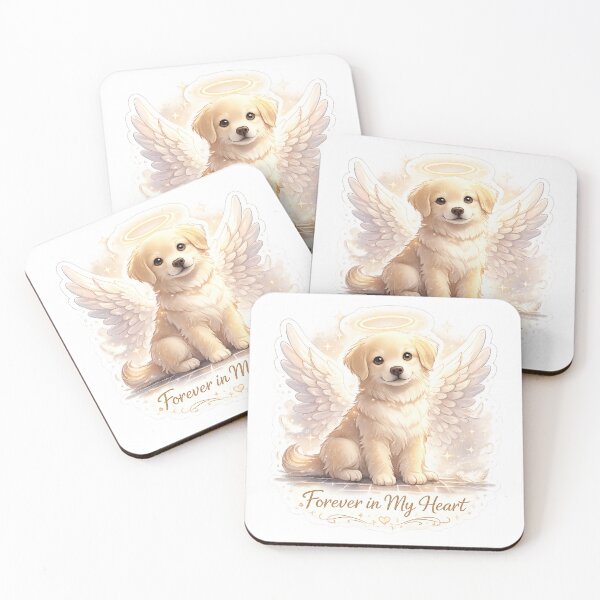 Item preview, Forever in My Heart Pet Memorial Sticker | Angel Dog Tribute designed and sold by RDcollections.