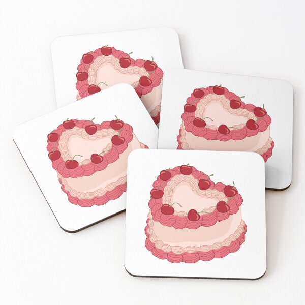 Item preview, pink cake sticker designed and sold by Designs by Erika.
