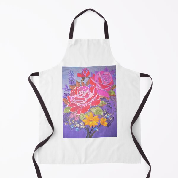 Artikelvorschau, Aquarellmalerei eines farbenfrohen Rosenstraußes entworfen und verkauft von Tulip1358.