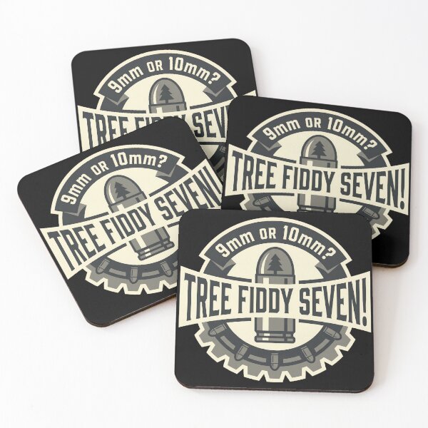 Item preview, 9mm or 10mm Tree Fiddy Seven Funny Firearm Caliber Humor designed and sold by ArtDreams92.