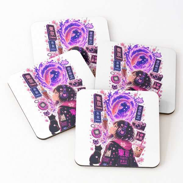 Item preview, Dreamy Tokyo Night – Neon Anime Koi Cyberpunk Aesthetic designed and sold by Digital Culture Studio.