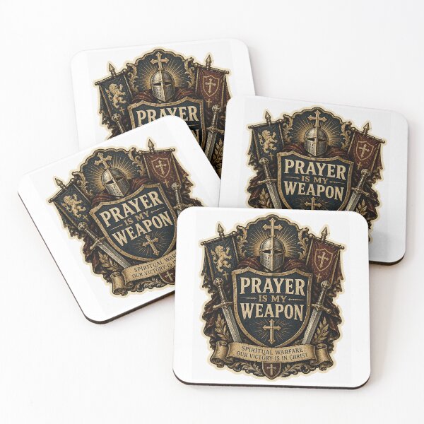 Item preview, Prayer Is My Weapon Heraldic Sticker designed and sold by Airimo.