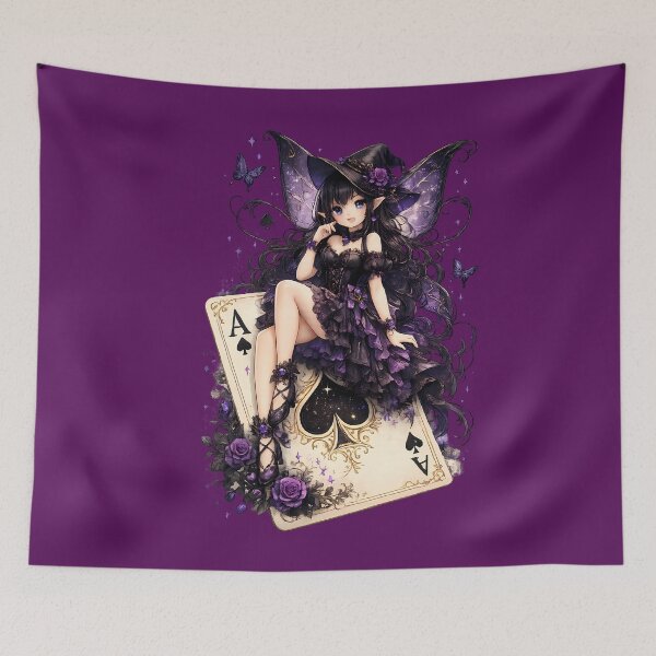 Item preview, Ace of Shadows – The Violet Fairy ♠️? designed and sold by The shop of Dreams.