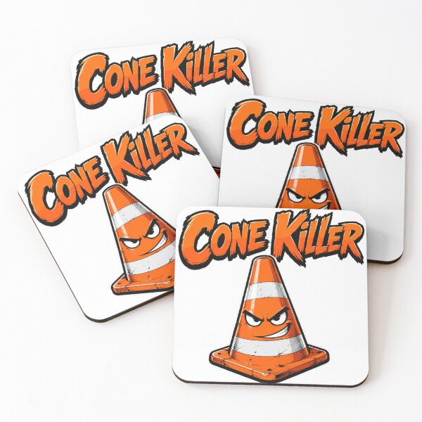 Item preview, Cone Killer Funny Traffic Cone Cartoon Meme Design designed and sold by Dark Fantasy Shop.