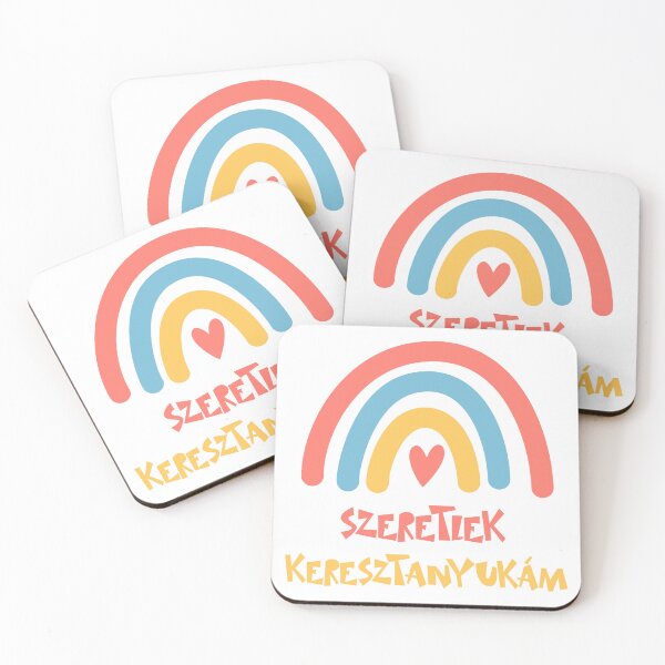 Item preview, Szeretlek Keresztanyukám – Rainbow Hungarian Godmother Love Design designed and sold by EmeraldeaDesign.