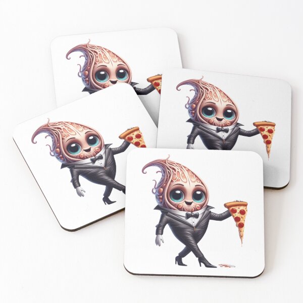 Item preview, Fancy Pizza Night - Elegant Alien designed and sold by LujziWorld.