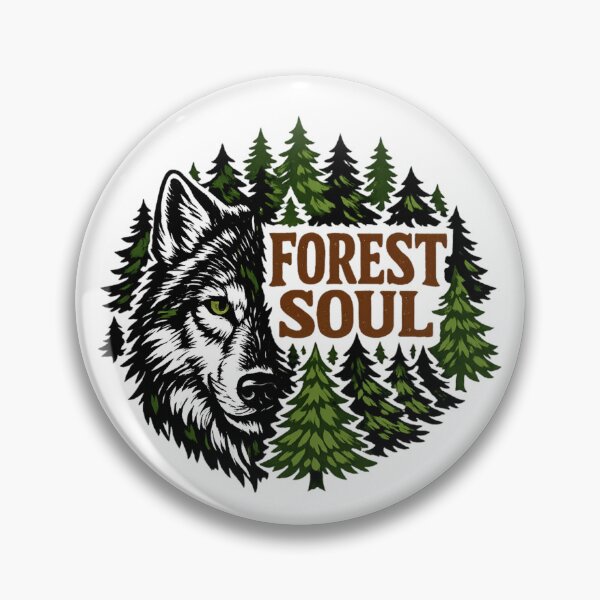 Item preview, Forest Soul - Wolf Nature Adventure Retro Wilderness designed and sold by SidTastic .