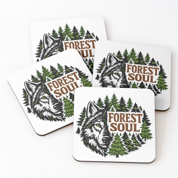 Item preview, Forest Soul - Wolf Nature Adventure Retro Wilderness designed and sold by SidTastic .