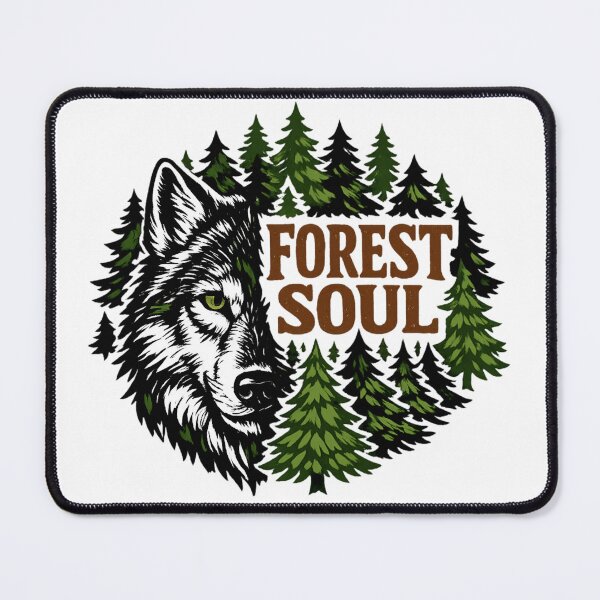 Item preview, Forest Soul - Wolf Nature Adventure Retro Wilderness designed and sold by SidTastic .