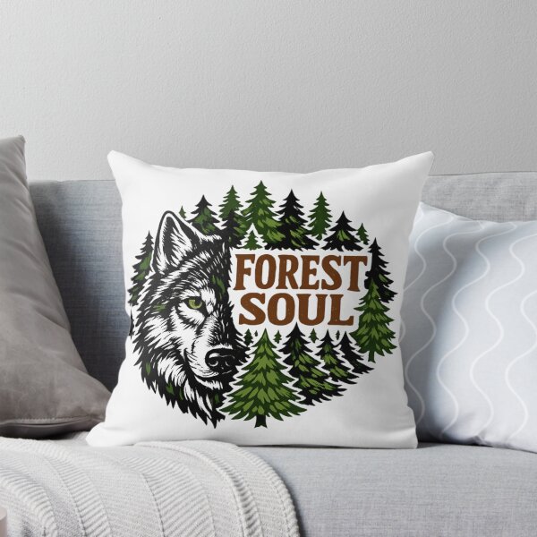 Item preview, Forest Soul - Wolf Nature Adventure Retro Wilderness designed and sold by SidTastic .