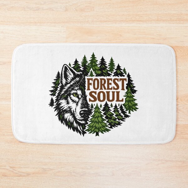 Item preview, Forest Soul - Wolf Nature Adventure Retro Wilderness designed and sold by SidTastic .