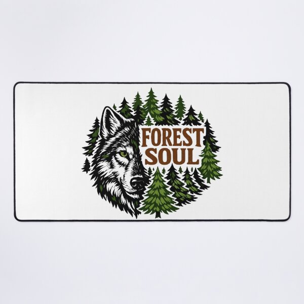 Item preview, Forest Soul - Wolf Nature Adventure Retro Wilderness designed and sold by SidTastic .