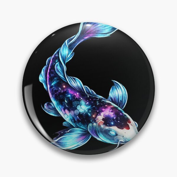 Item preview, Cosmic Koi Fish Neon Galaxy Aesthetic designed and sold by redsharkuk.