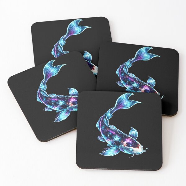 Item preview, Cosmic Koi Fish Neon Galaxy Aesthetic designed and sold by redsharkuk.