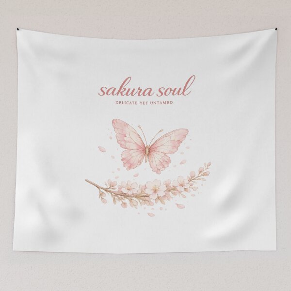 Item preview, Sakura Soul Delicate Yet Untamed Butterfly Gift for Her Women Empowerment Shirt designed and sold by DreamelleStudio.