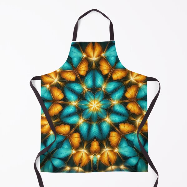Item preview, Butterfly Kaleidoscope — Neurodivergent Art — Transformation — Teal Gold Sticker designed and sold by NeurOriginal.