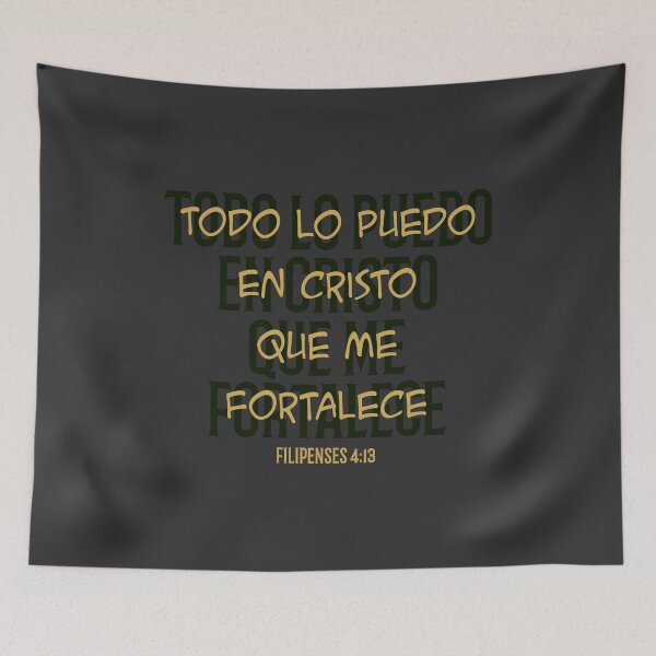 Item preview, I can do all things through Christ who strengthens me, Bible verse Philippians 4:13 designed and sold by Luz y Estilo.