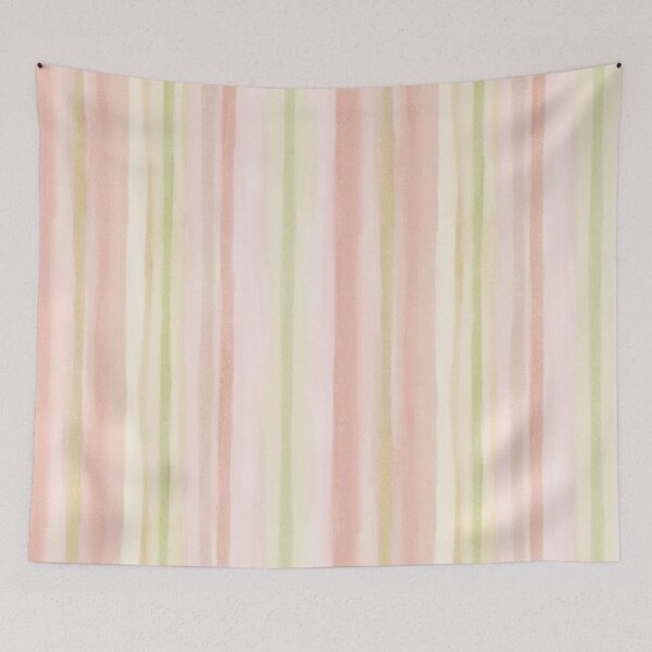 Item preview, Faded Stripes in Pink and Green  designed and sold by Sweet Sketches.