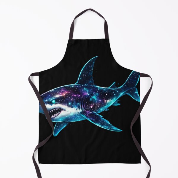 Item preview, Neon Cosmic Great White Shark Space Aesthetic designed and sold by redsharkuk.