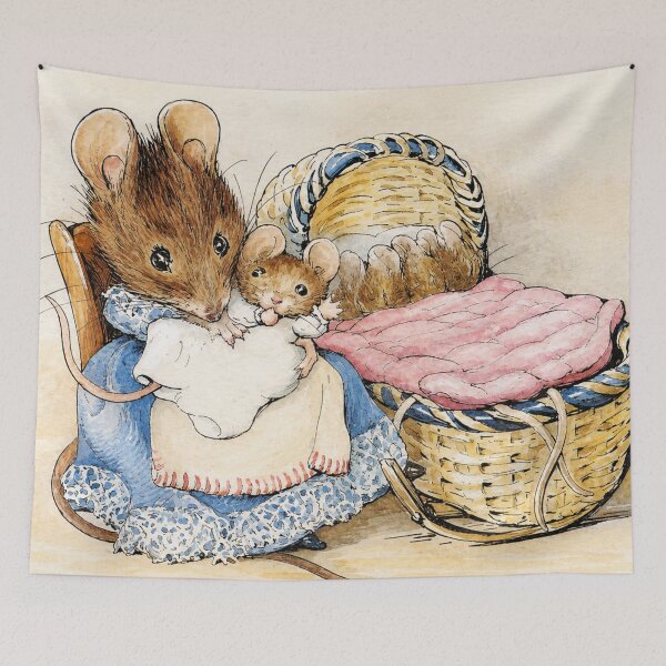 Item preview, Mother Mouse -  Beatrix Potter - Vintage Watercolor Mouse Illustration for Nursery Decor designed and sold by RickE.